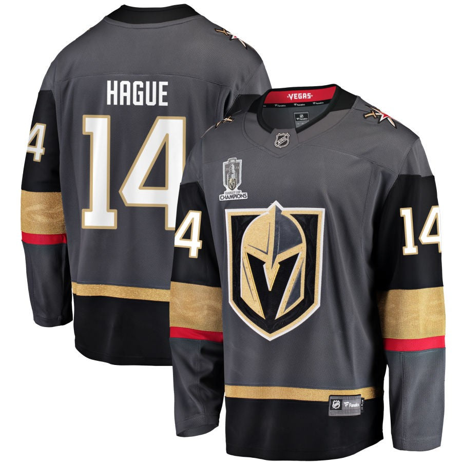 Nicolas Hague  Vegas Golden Knights Fanatics Branded 2023 Stanley Cup Champions Alternate Breakaway Jersey - Black