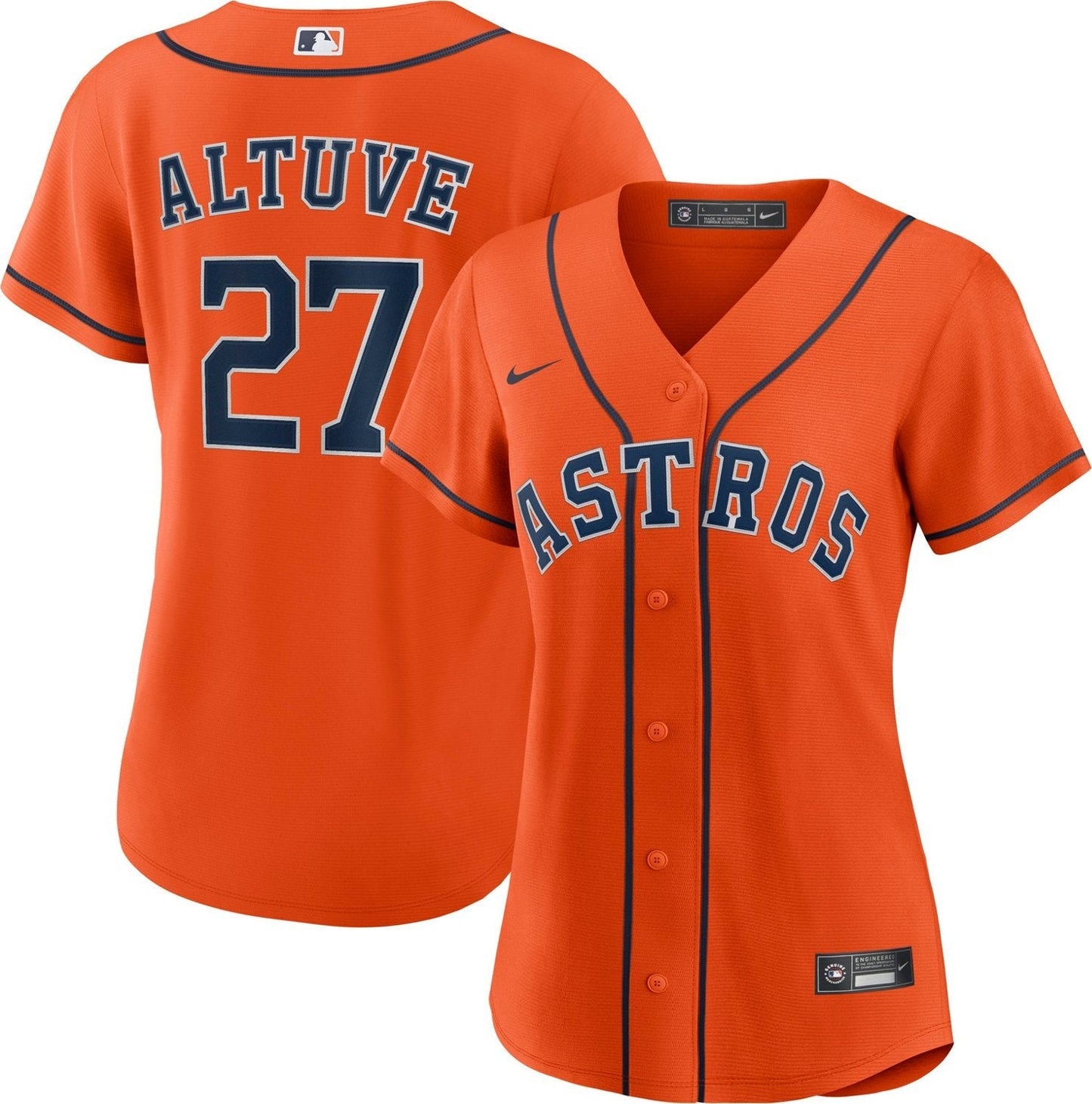 Nike Women's Houston Astros José Altuve #27 Official Replica Jersey