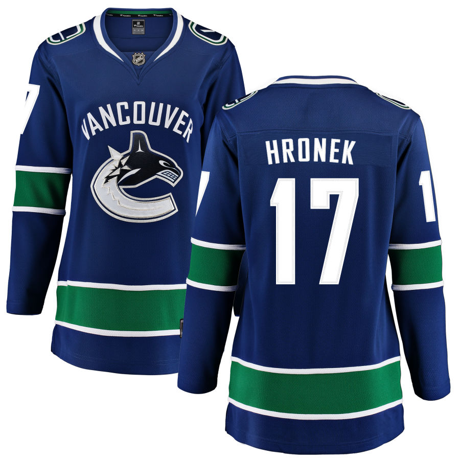 Filip Hronek Vancouver Canucks Fanatics Branded Women's Home Breakaway Jersey - Blue