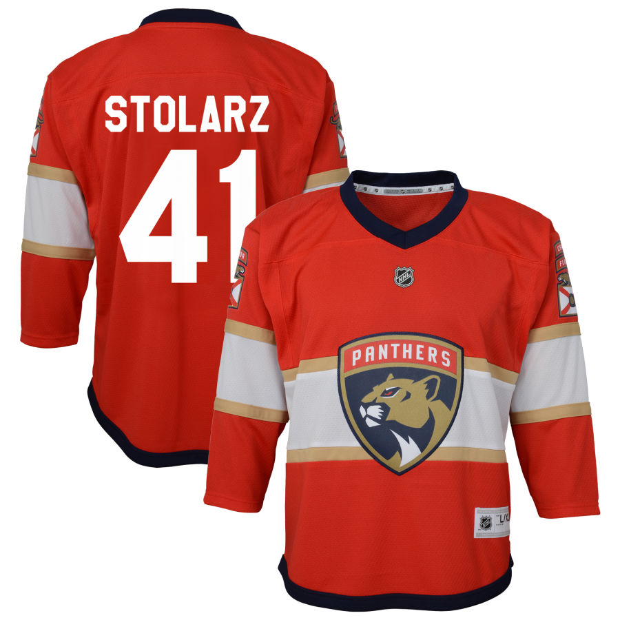 Anthony Stolarz Florida Panthers Youth Home Replica Jersey - Red