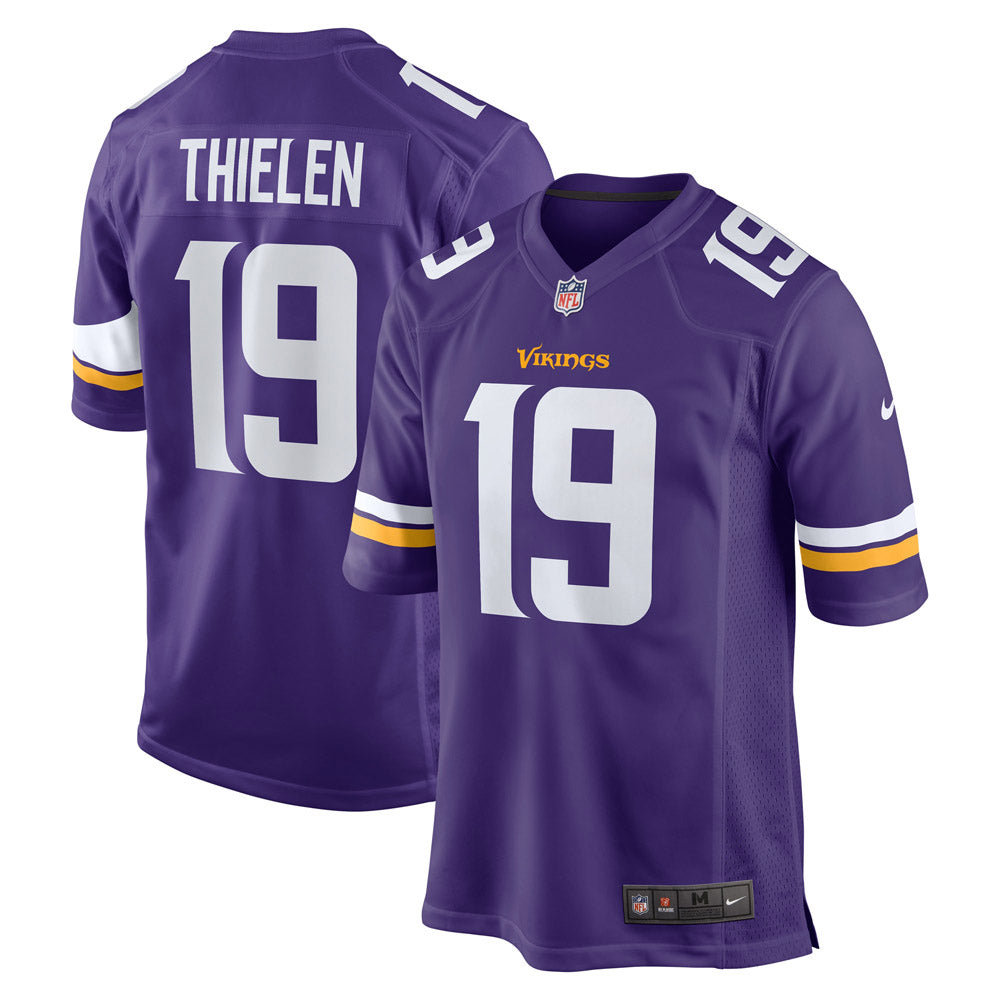 Men's Minnesota Vikings Adam Thielen Game Jersey Purple